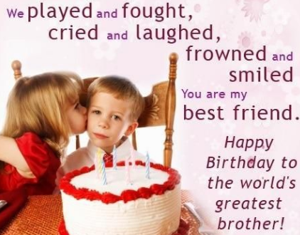 Birthday Quotes For Brother From Sister