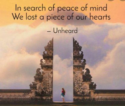 Searching For Peace Of Mind Quotes